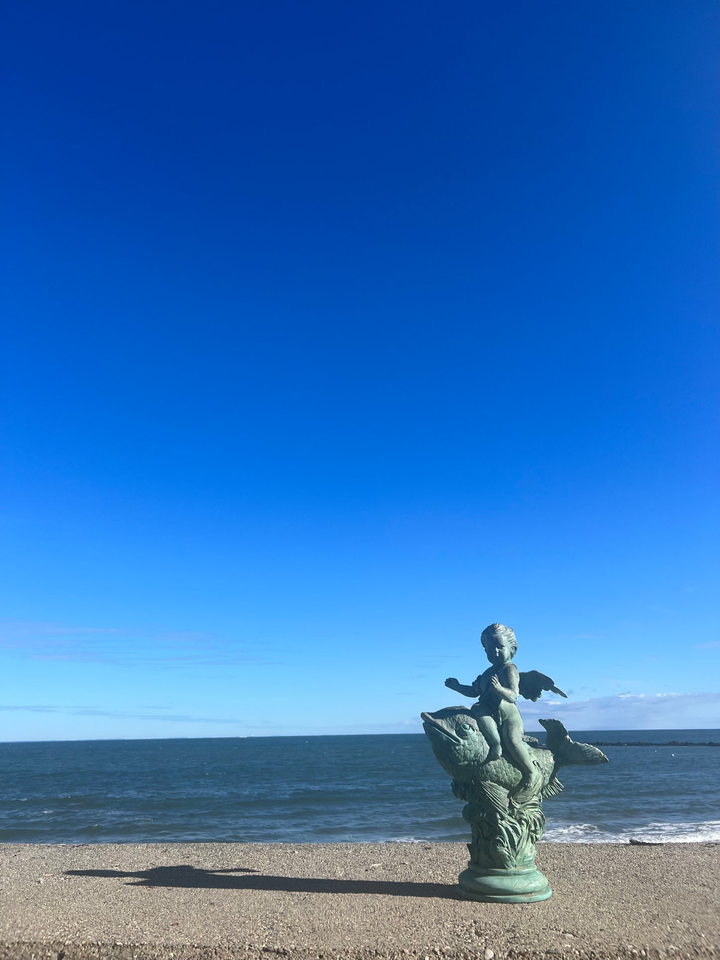 turn of the century bronze sculpture, baby poseidon