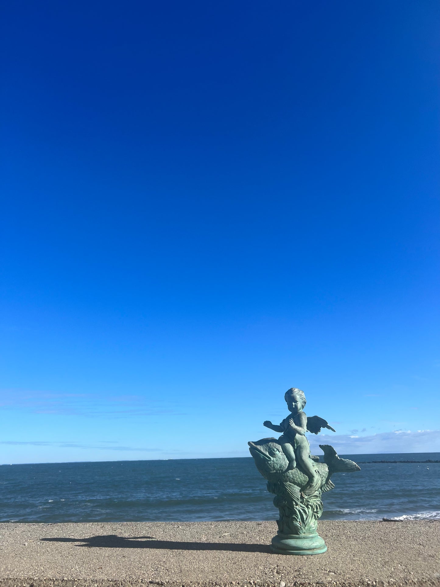 turn of the century bronze sculpture, baby poseidon